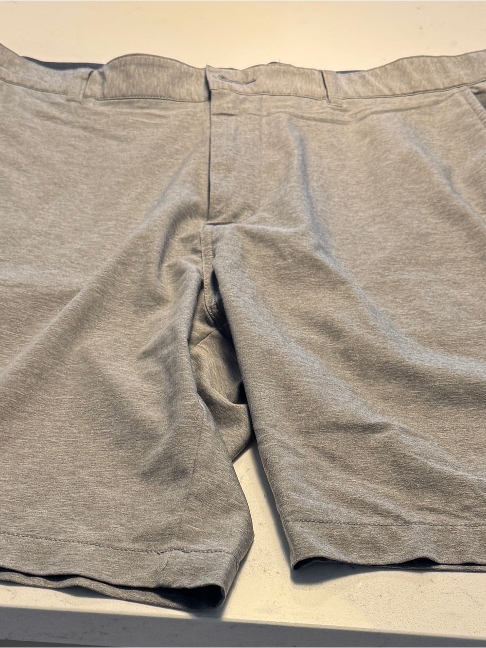 Johnston & Murphy Light Grey Athletic Knit Shorts